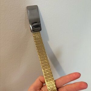 Vintage Gold Fish Scale Stretch Belt #125
